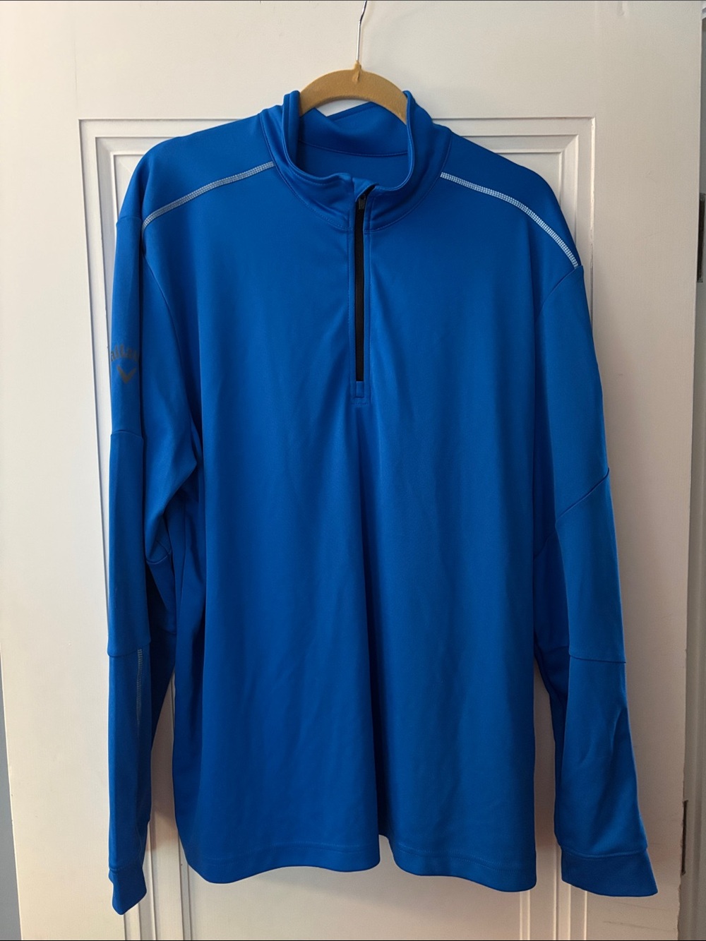 Callaway Royal Blue Quarter-Zip Performance Pullover Guinness logo men’s XL